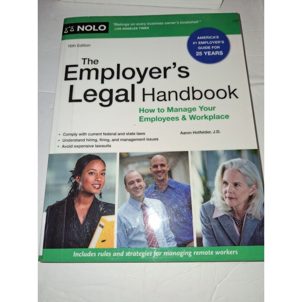 Nolo The Employer's Legal Handbook 2023 Employment Law Remote Workers